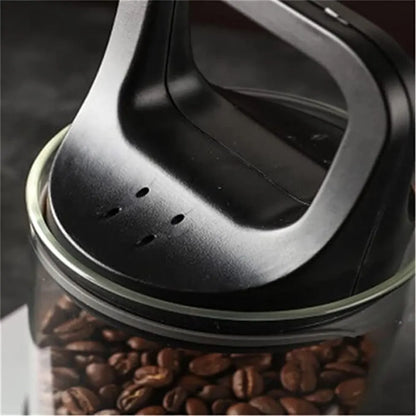Clear Coffee Container | Vented and Vacuum-Sealed Beans Storage | Moisture-Proof Fresh Keeping Tank
