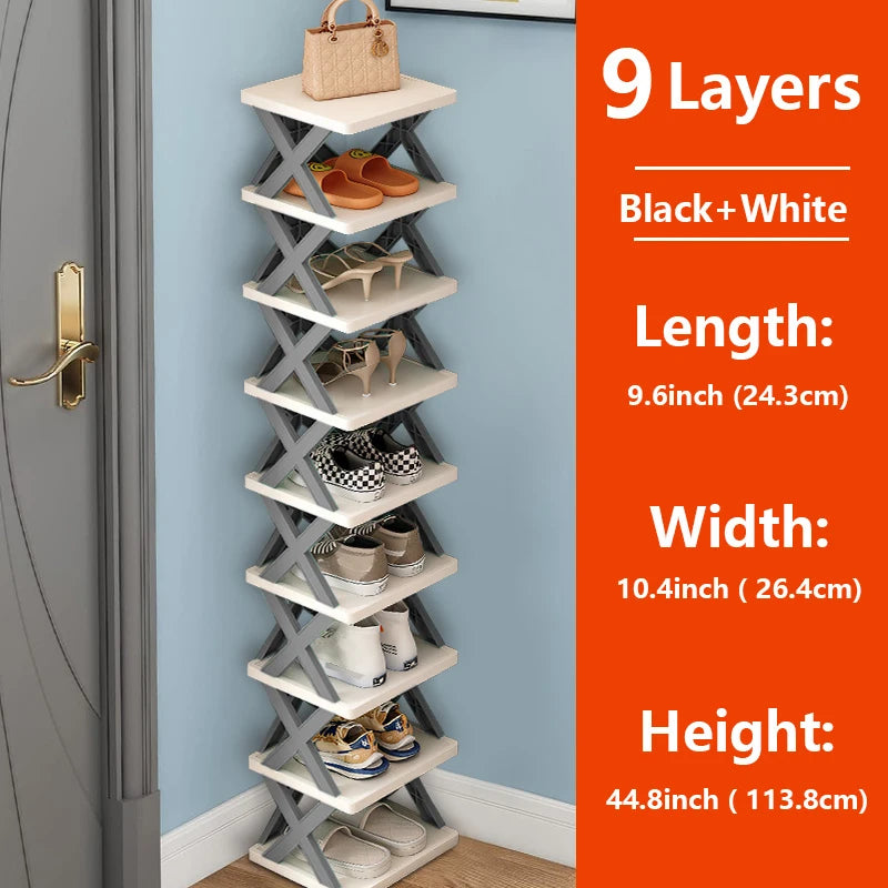 Multi-Layer Detachable Shoe Rack Storage Organizer — Space-Saving Household Shoe Shelf Cabinet