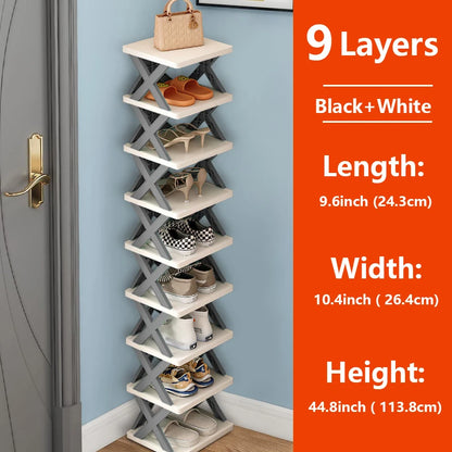 Multi-Layer Detachable Shoe Rack Storage Organizer — Space-Saving Household Shoe Shelf Cabinet