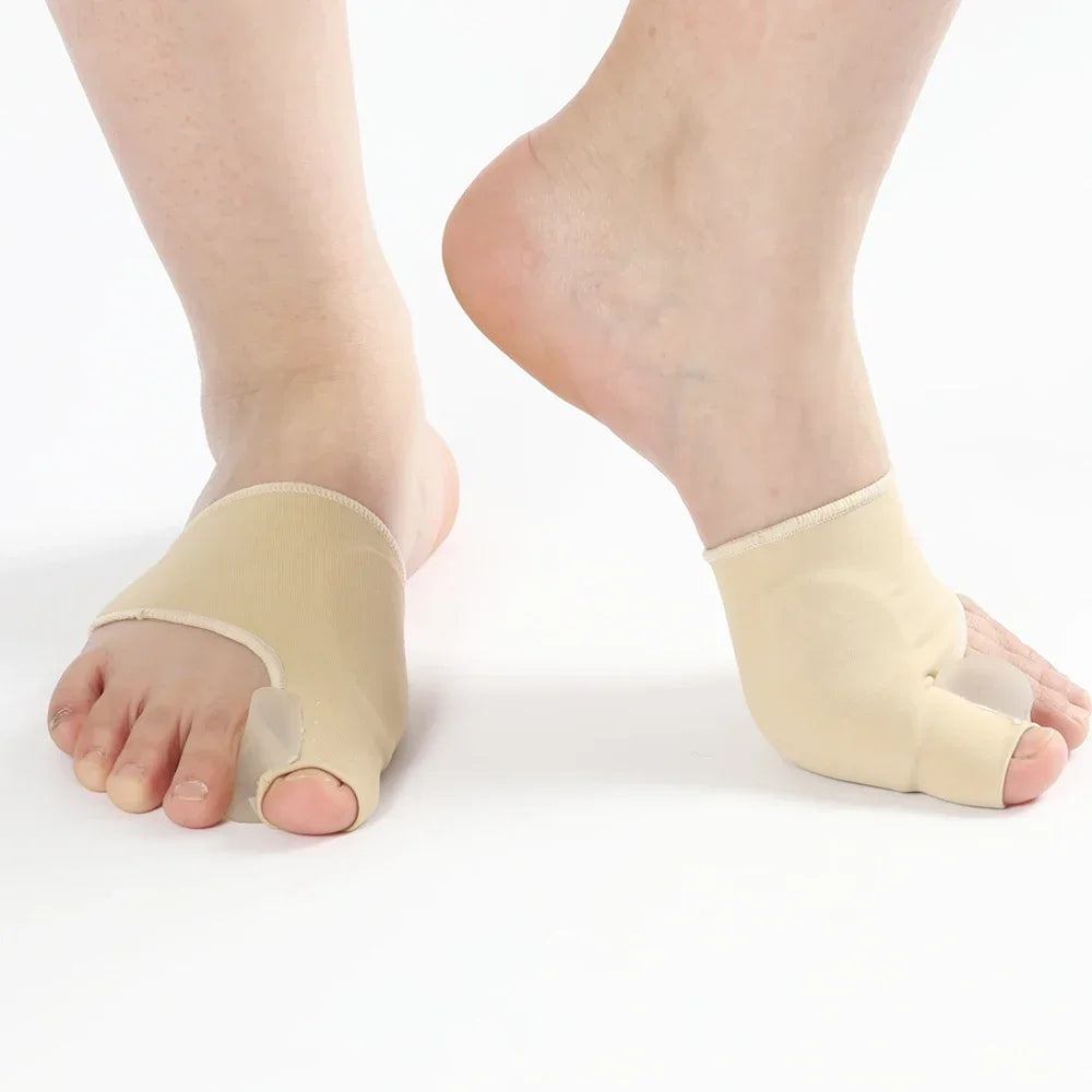 2PCS Toe Separators & Hallux Valgus Bunion Corrector – Foot Bone Adjusters, Pedicure Sock Straightener, Orthotics Correction Tools