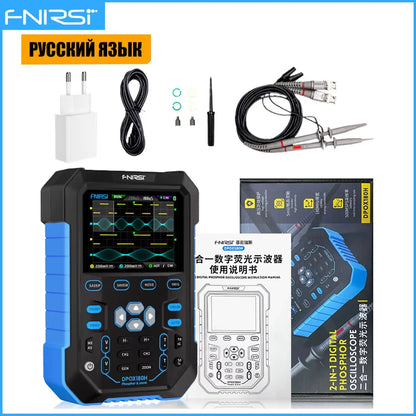 FNIRSI DPOX180H Digital Oscilloscope - 180MHz Dual-Channel Handheld Scope with Signal Generator and Fluorescent Display