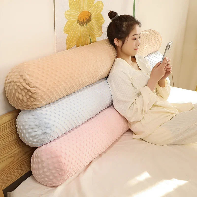 Cylindrical Throw Pillow – Soft Body Pillow for Side Sleeping & Pregnancy, Detachable & Washable Leg Gripper Pillow
