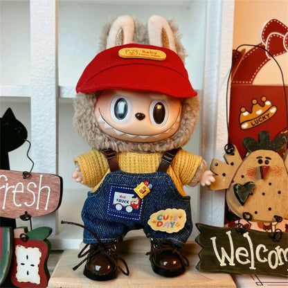 Labubu Outfit for 15cm Doll – Stylish Sports & Leisure Suit, Labubu Clothing Accessories (No Shoes)