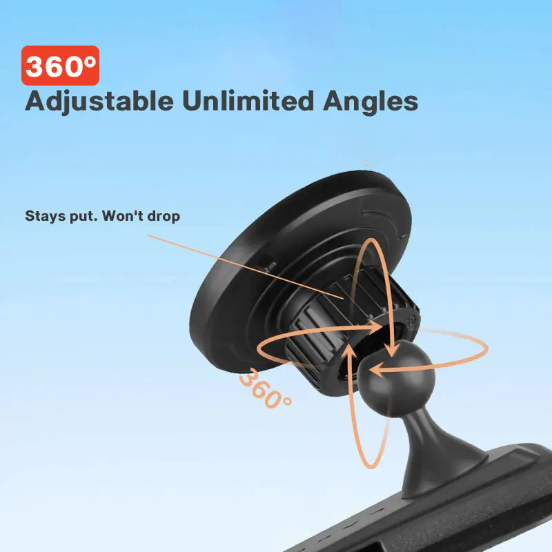 Magnetic Tesla Phone Holder – 360° Rotatable Car Mount for Model 3 Highland and Model Y Juniper