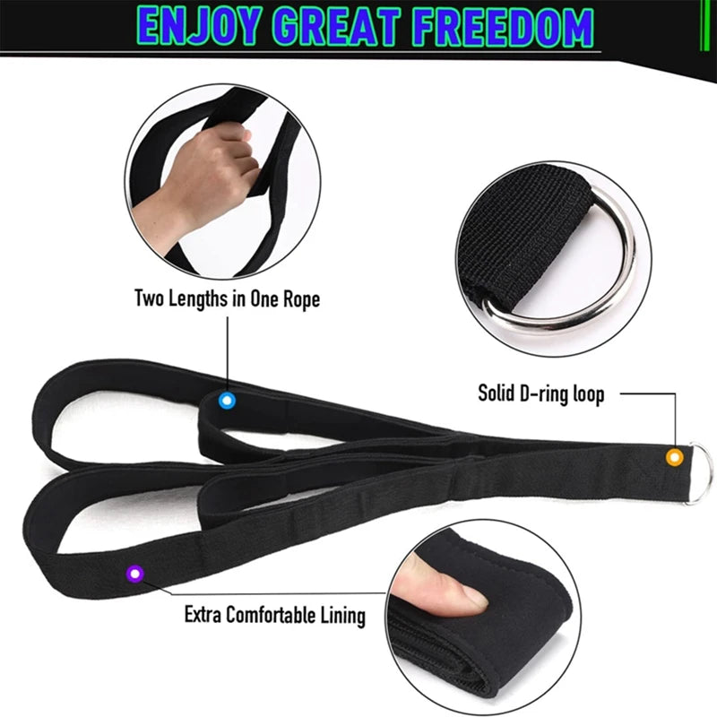 Fitness Tricep Rope — Cable Attachment for Pull-Down Workouts & Strength Training