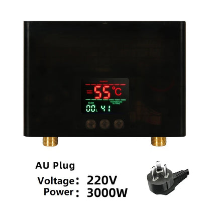 110V/220V Instant Water Heater 3000W/5500W | Wall-Mounted Electric Shower Heater for Bathroom & Kitchen Hot Water