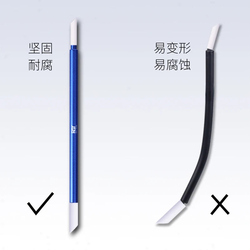 RAY Studio Metal Wiping Stick – Polyester Tip Cleaning Swab for Model Panel Liner Removal, Hobby Detailing & Precision Craft Work