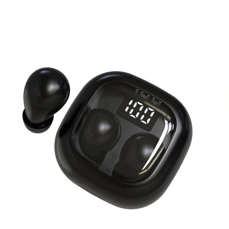 SK Wireless Bluetooth Earbuds - Invisible Small-Head Design, Comfortable Fit, Deep Bass & Sport-Friendly Headphones for All Phones
