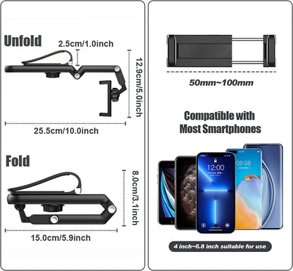 360° Rotating Sun Visor Phone Holder for Car – Universal iPhone, Samsung, and Android Cell Phone Mount