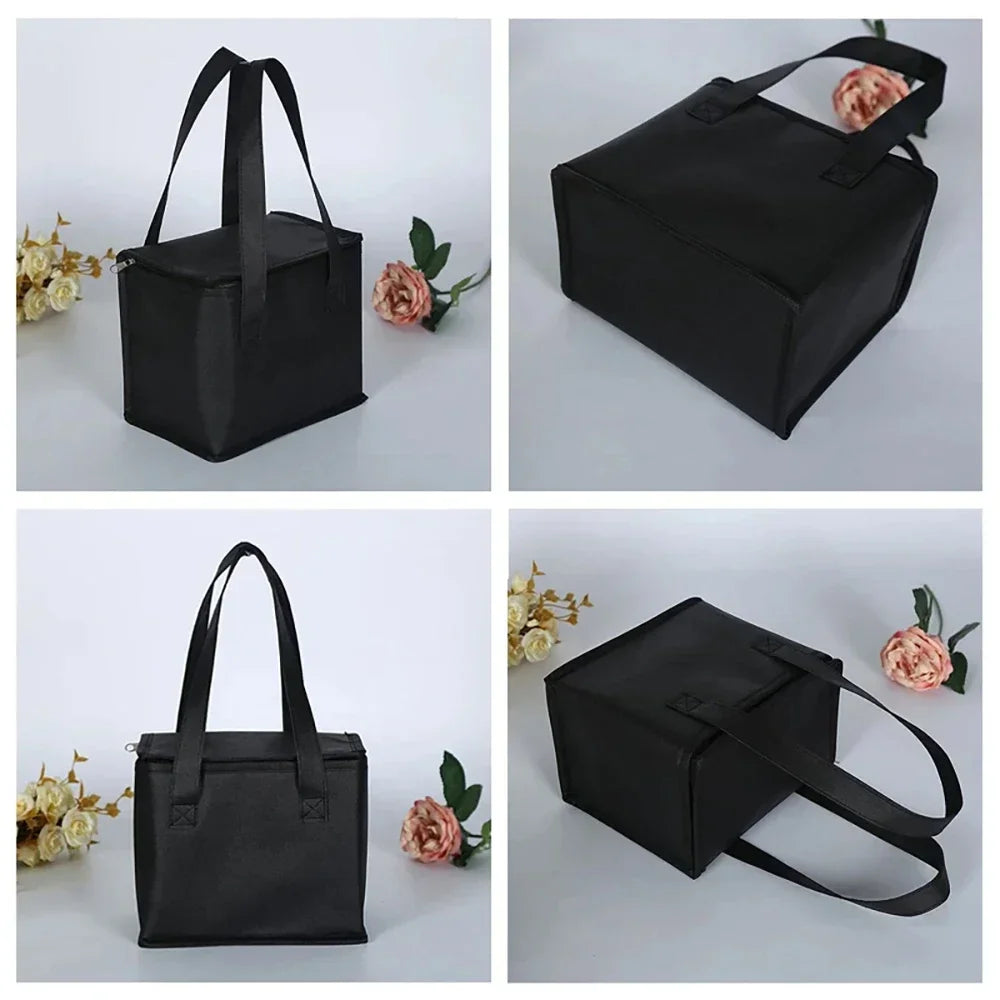 Portable Insulated Lunch Cooler Bag – Folding Thermal Food & Drink Carrier for Picnic and Beer Delivery