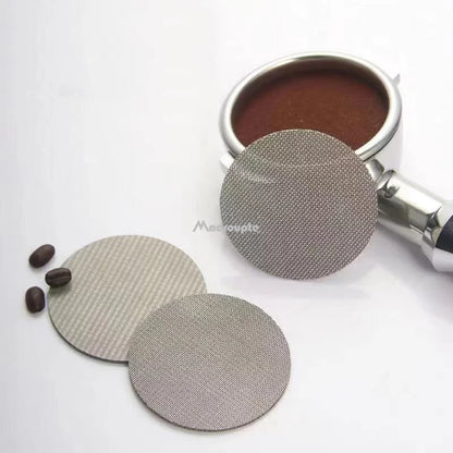 51/53/58mm Reusable Coffee Filter Screen – Heat Resistant Mesh Puck Screen for Espresso Machine Portafilter