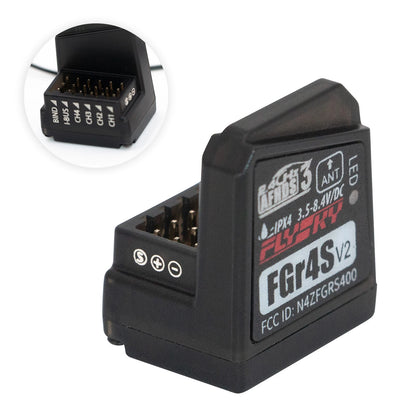 Flysky Noble NB4+ 2.4G 8CH Radio Transmitter – AFHDS 3 Remote Controller with FGR4S Receiver for RC Car & Boat