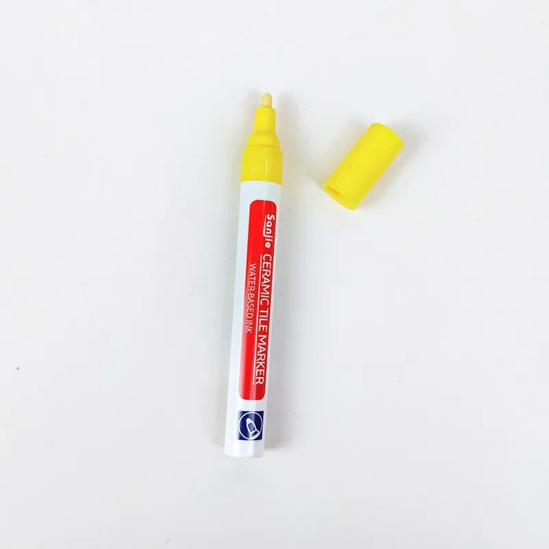 Waterproof Tile Grout Repair Pen – Wall and Floor Seam Marker for Bathroom and Kitchen, Available in Black, White, Gold, Silver, and Beige