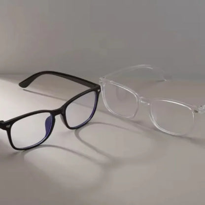 2 Pairs Classic Square Anti Blue Light Glasses - Stylish Fashion Eyewear for Men and Women Daily Wear