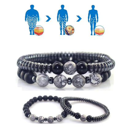 Magnetic Hematite Bracelet - Stylish Wellness Jewelry for Men & Women
