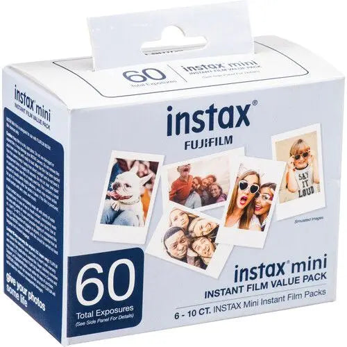 Fujifilm Instax Mini White Edge Film – 10/20 Sheets for Mini 11, 9, 8, 25, 50s Instant Cameras