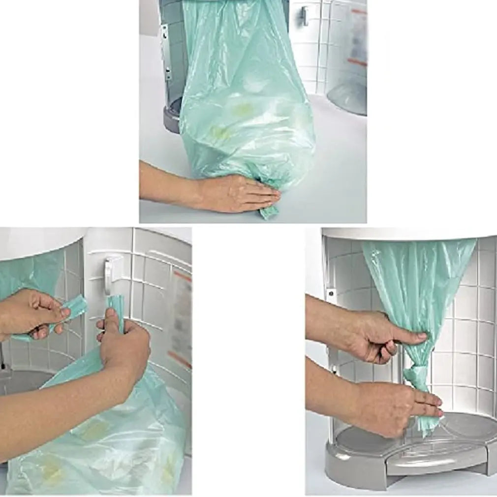 3-Pack Biodegradable Baby Diaper Garbage Bag Refill for 16L Trash Bucket - Eco-Friendly Replacement Liners for Diapers and Kitchen Waste