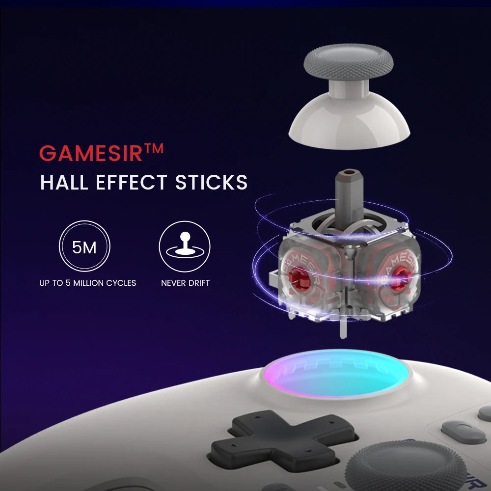 GameSir Nova Wireless Switch Controller | Bluetooth Hall Effect Gamepad for Nintendo Switch, iPhone, Android & PC