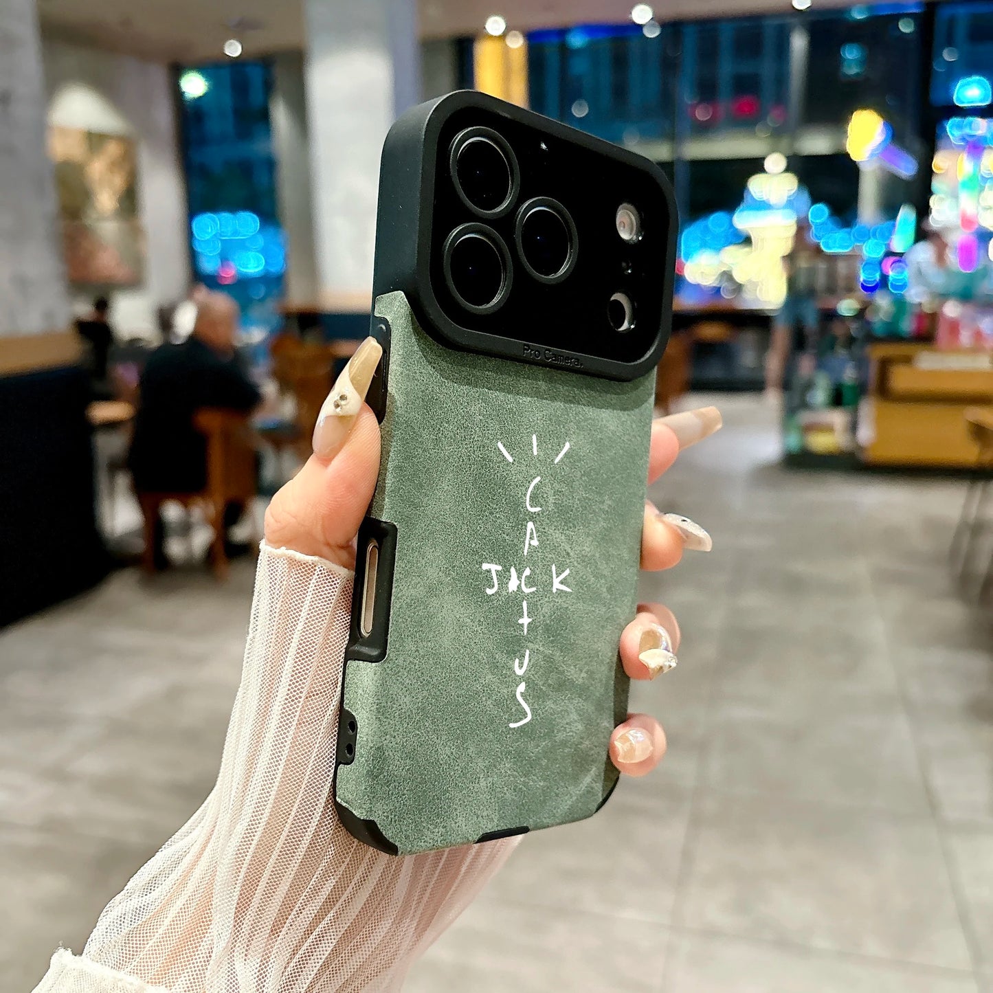 Microfiber Leather Phone Case for iPhone 11-17 Air Pro Max Plus - Luxury Hip-Hop Protective Cover
