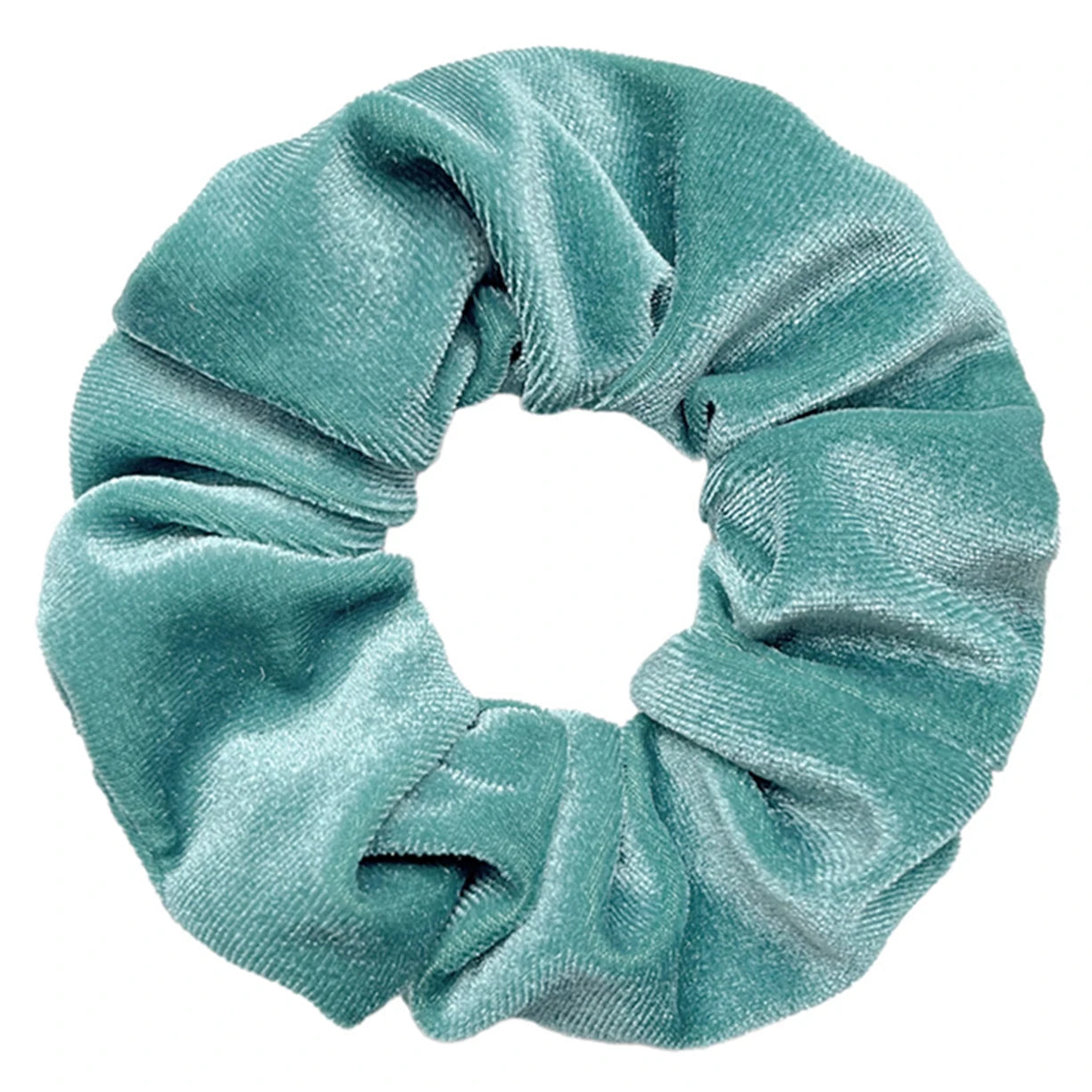 10/6/1Pcs Velvet Hair Scrunchies Set for Women – Solid Color Elastic Ponytail Hair Bands & Headband Accessories (Black Pack)