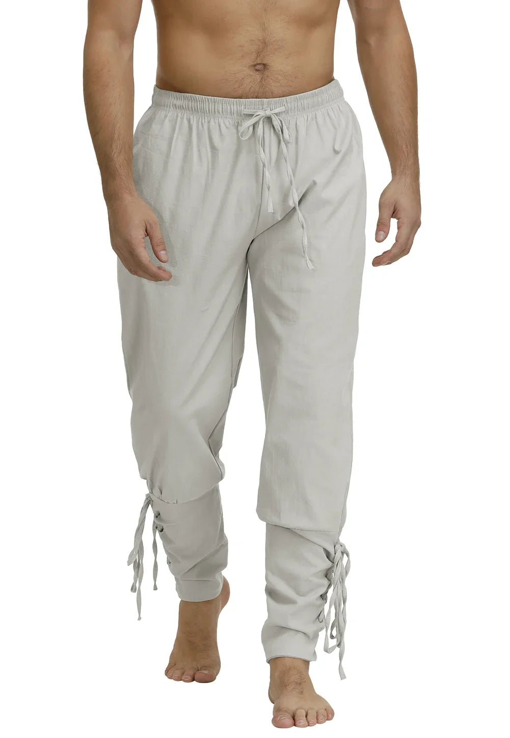 Men's Pirate Renaissance Pants – Medieval Drawstring Shorts for Halloween & Cosplay Costumes