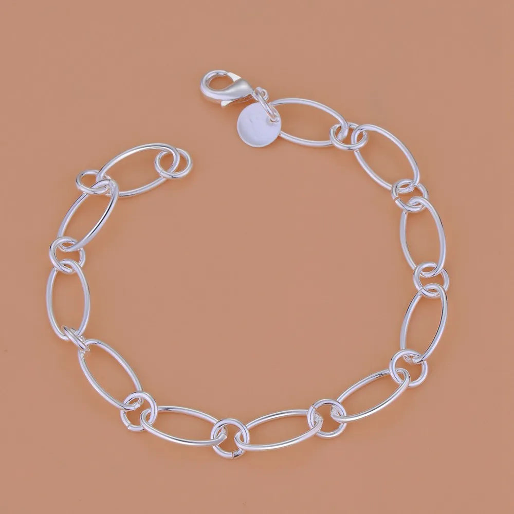925 Sterling Silver Bead Bracelet – High-Quality Romantic Chain for Women, Fashion Jewelry Gift for Engagement, Party & Wedding