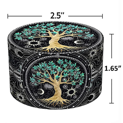 2.5" (63mm) 4-Layer Metal Herb Grinder — Zinc Alloy Tobacco & Spice Crusher for Smoking Accessories