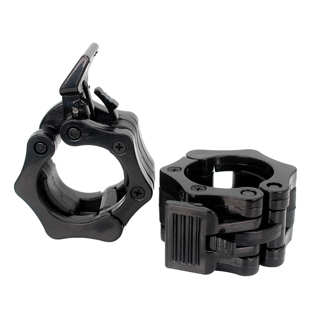 Quick Release Barbell Clamps | 25/50mm Spin-lock Collars for Weightlifting & Strength Training | Secure Weight Bar Clips