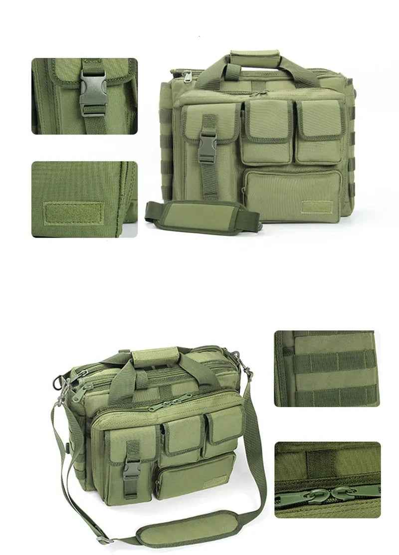 Tactical Molle Backpack – Multifunction Nylon Messenger Bag, Laptop Briefcase & Outdoor Climbing Shoulder Bag
