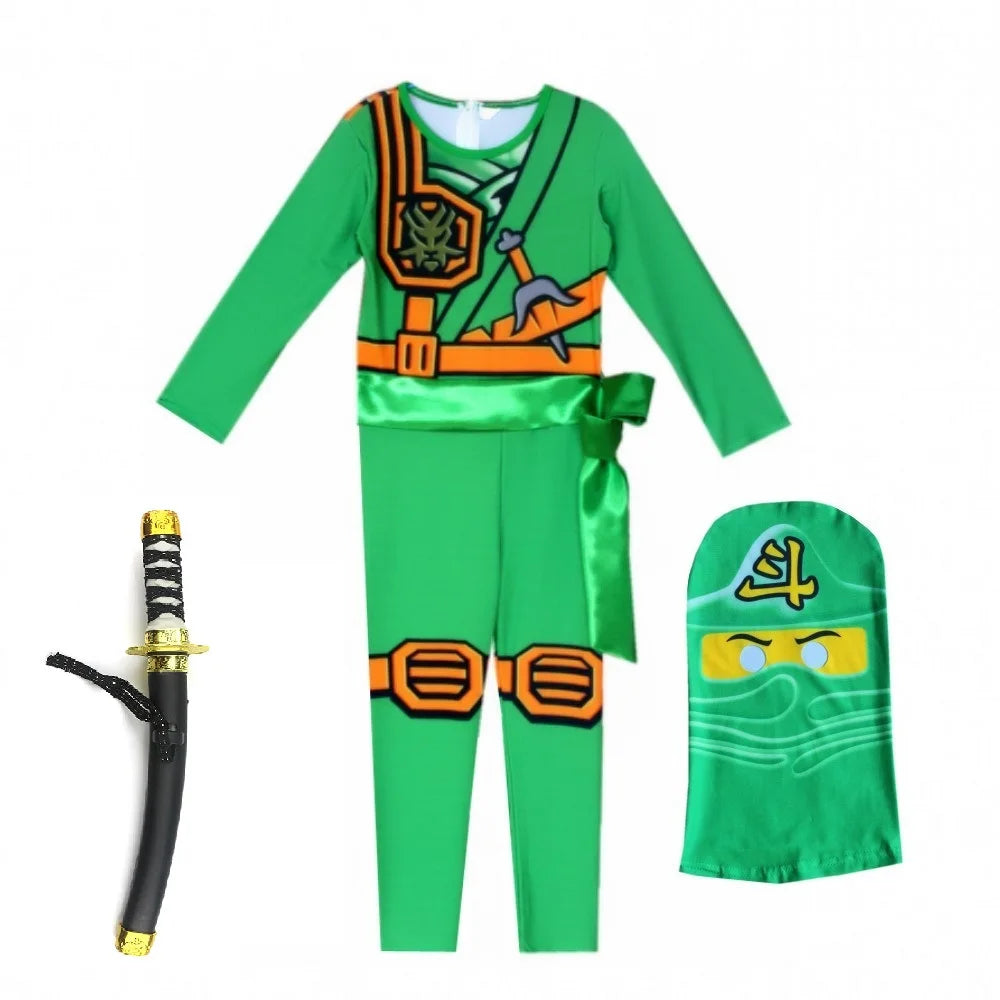 NINJA Cosplay Advanced Role Playing Costume Jumpsuit Set – Halloween & Christmas Party Ninja Superhero Outfit