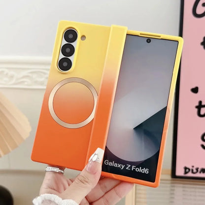 Magnetic Hinge Protection Case for Samsung Galaxy Z Fold 7/6/5/4/3 5G - Shockproof Foldable Phone Cover with Hinge Guard