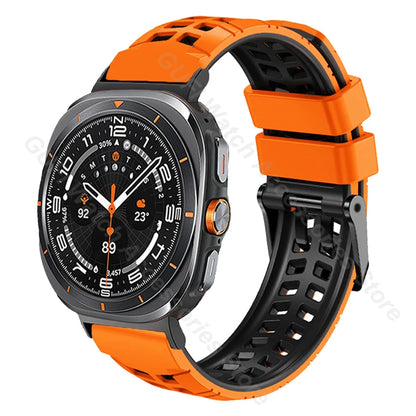 Silicone Sport Band for Samsung Galaxy Watch Ultra 47mm — No-Gap Quick Fit Curved Strap (2025 Ultra Model)