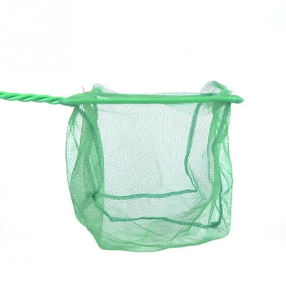 Long Handle Square Aquarium Fishing Net – Landing Net for Fish, Floating Objects, Crab, and Fishing Rod Dryer