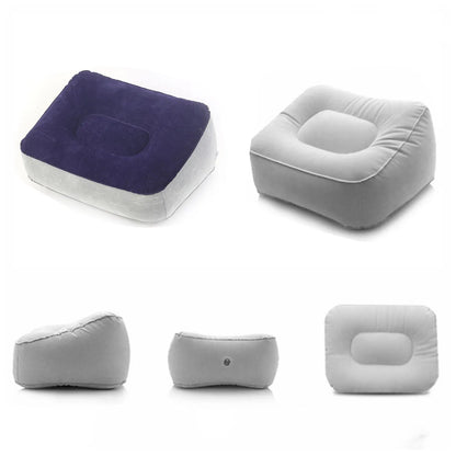 Inflatable Support Pillow for Adults - Multi-Use Body Position Aid and Travel Rest Pillow, Portable Inflatable Footrest Cushion