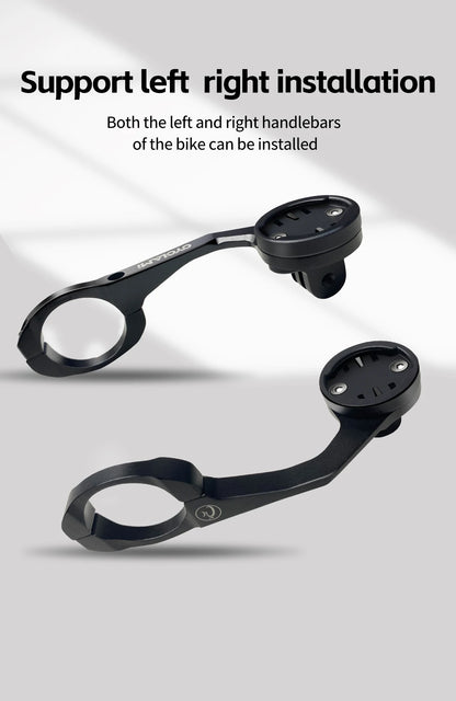 CYCLAMI S5 Aluminum Alloy Double-Sided Bike Computer Mount — MTB Road GPS Headlight Holder for GARMIN, XOSS, IGPSPORT, Coospo
