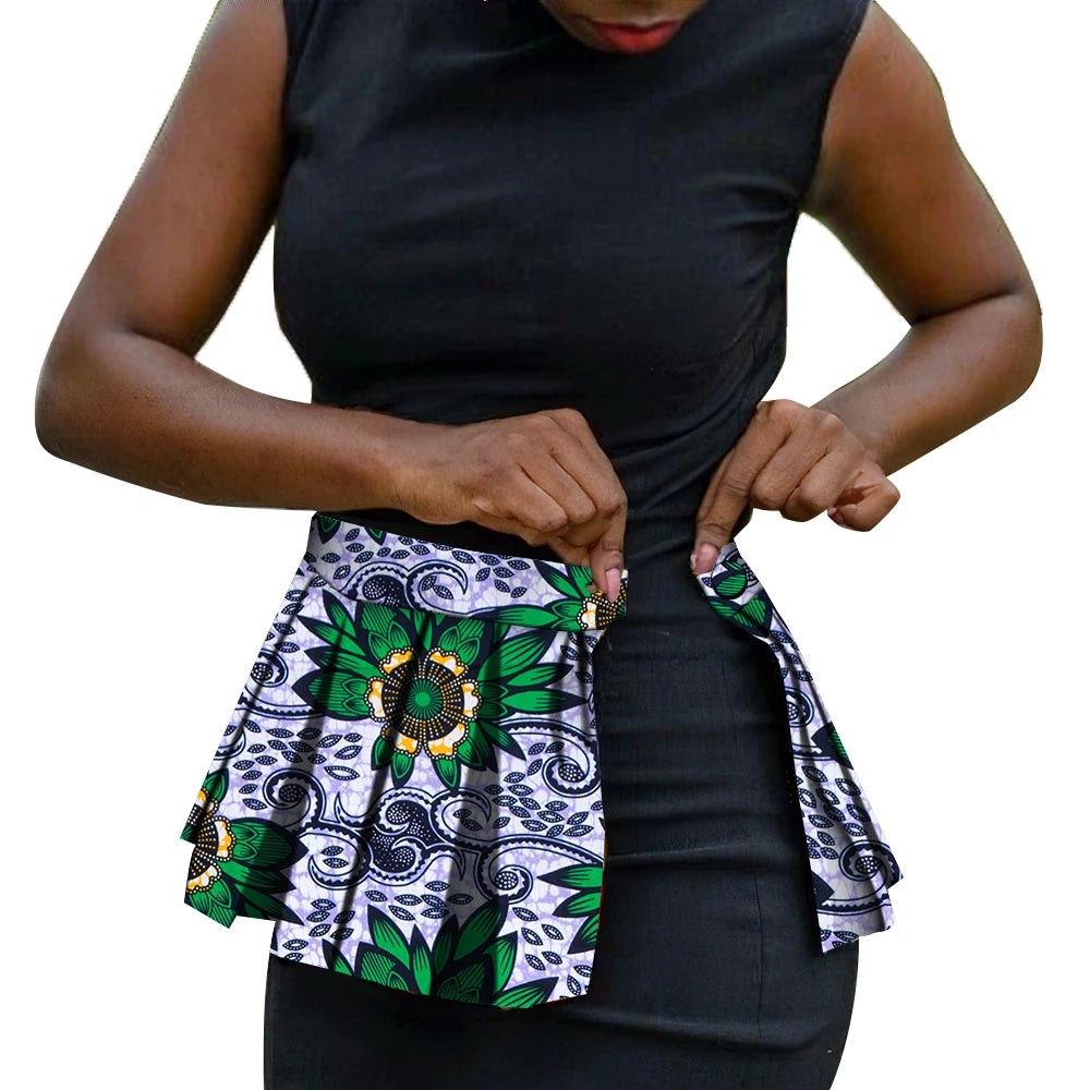 African Print Waist Corset Belt - Handmade Ankara Overlay Tie Belt for Women, Stylish Skirt & Dress Accessory