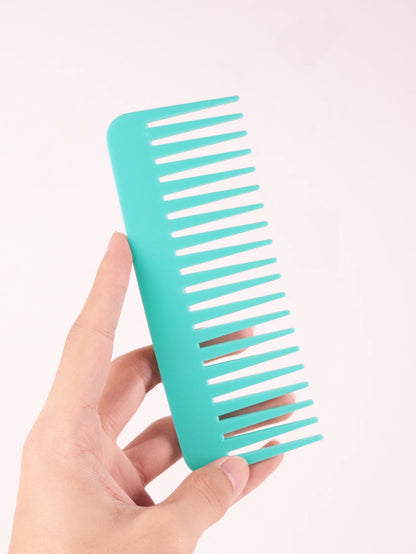 Thick Plastic Heat-Resistant Salon Comb – Anti-Static Long & Wide Tooth Comb for Real Hair Wigs