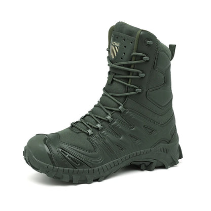Special Forces Desert Combat Boots - Men's Tall Wear-Resistant Tactical, Waterproof Training & Outdoor Mountaineering Sports Boots
