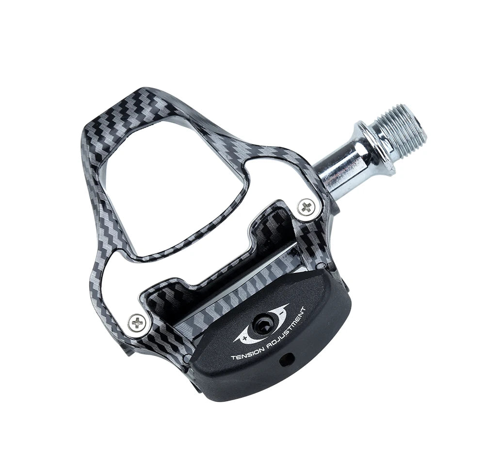 RACEWORK Carbon Fiber Road Bike Pedals Ultra-Light SPD Keo Self-Locking Professional Cycling Pedals