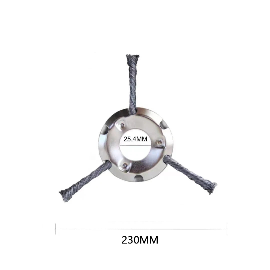 9 Inch Steel Grass Trimmer Head – 3/6 Cutter Brush Cutter Blade Wire Weed Trimmer Attachment for Garden Lawn Power Tool