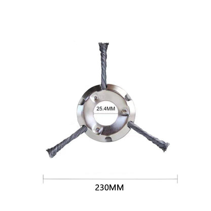 9 Inch Steel Grass Trimmer Head – 3/6 Cutter Brush Cutter Blade Wire Weed Trimmer Attachment for Garden Lawn Power Tool