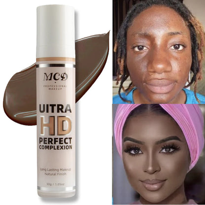 9- Shade Full Coverage Liquid Concealer Foundation – Natural Matte Cushion Makeup Base for a Smooth, Flawless Finish