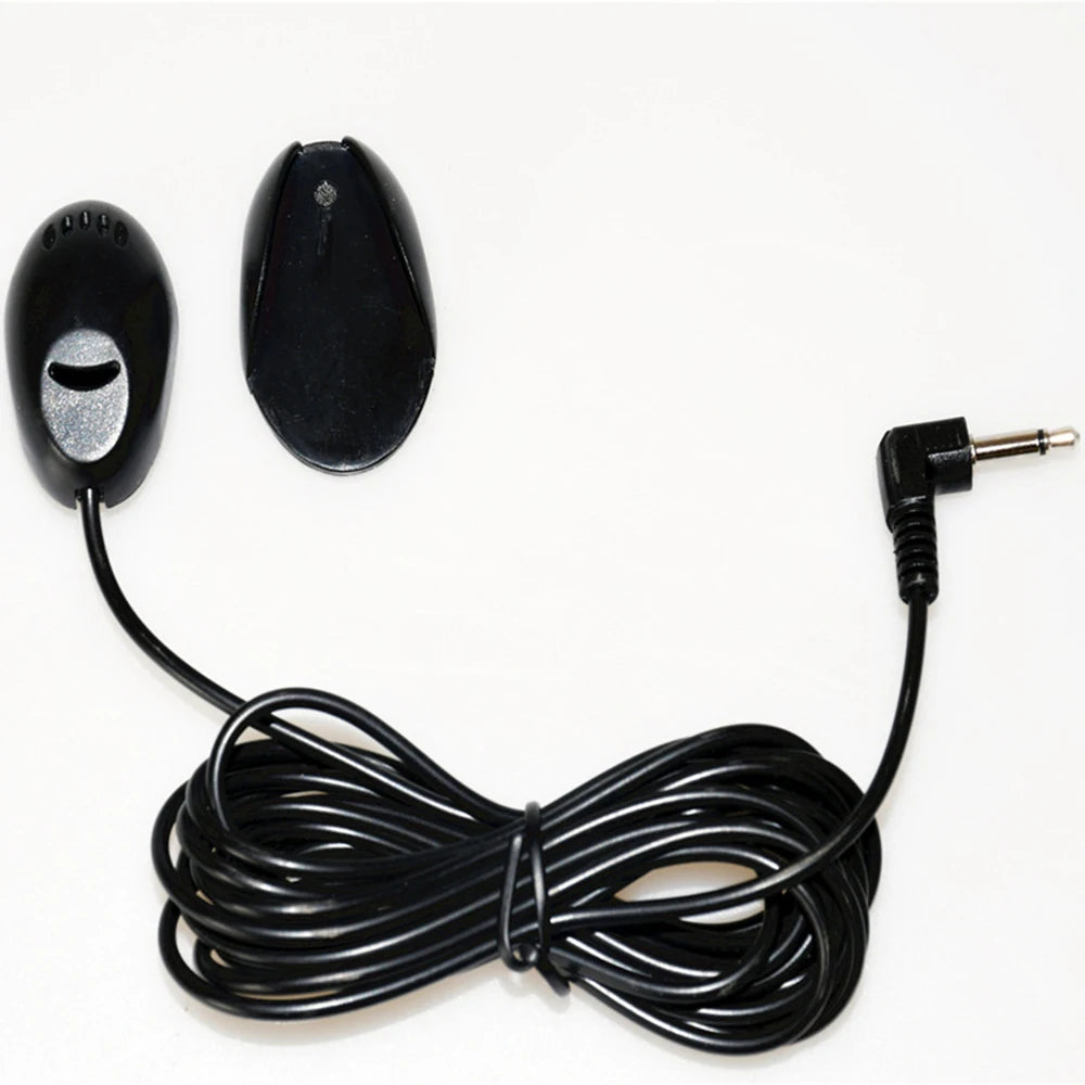 Mini 3.5mm Wired Car Microphone: Hands-Free Audio Mic for DVD, Radio Player, and More