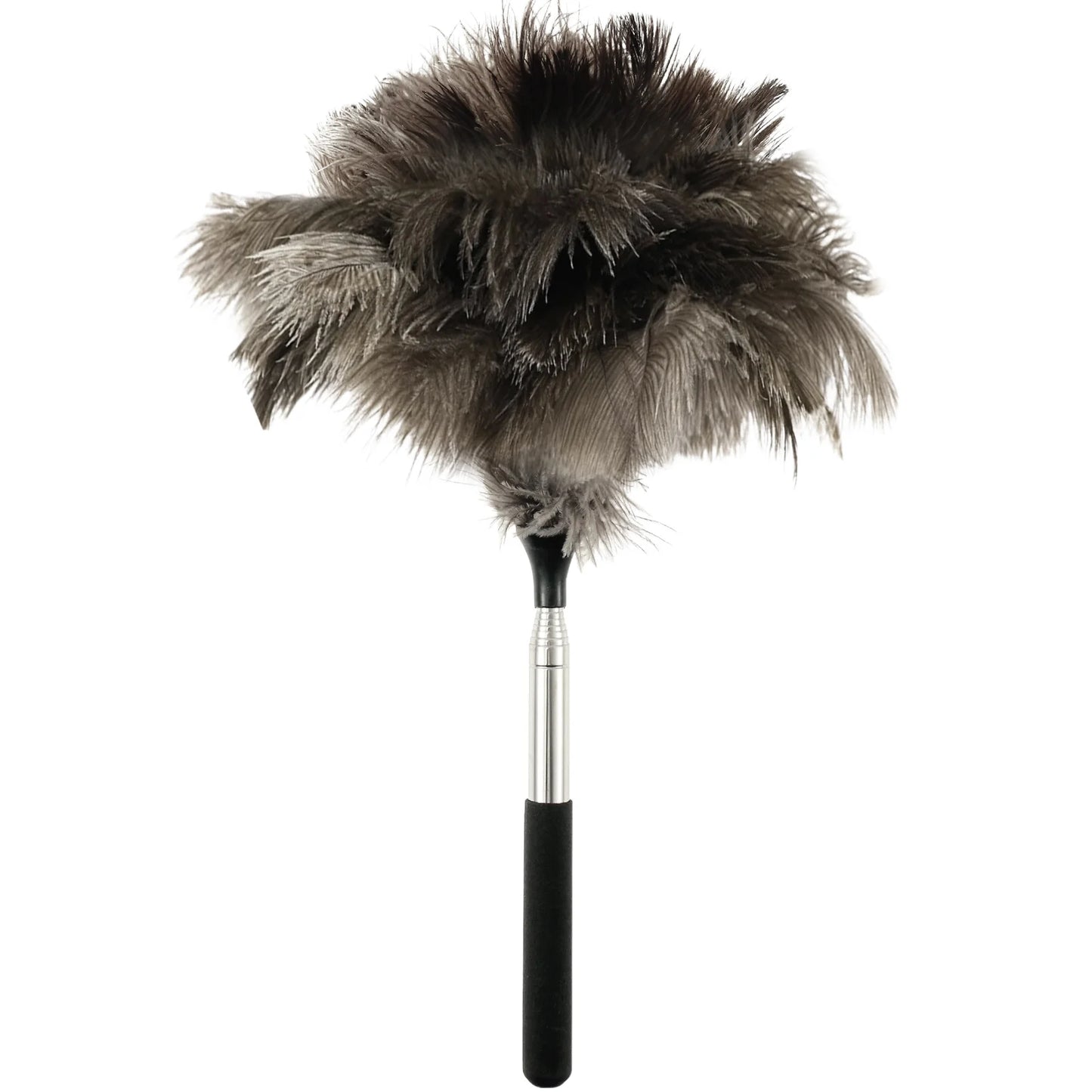 Extendable Ostrich Feather Duster – Long Stainless Steel Handle for Household Furniture Dust Cleaning