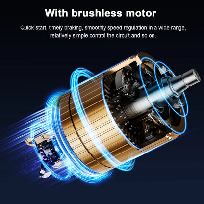 125mm 90W Brushless Cordless Orbital Sander - Electric Polisher for Wood, Metal Grinding & Polishing