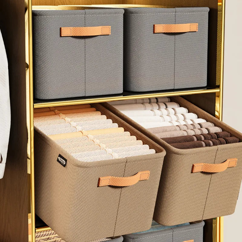 Thick Clothes Storage Organizer Box - Wardrobe Drawer Cabinet Organizer for Pants, Sweaters & Jeans