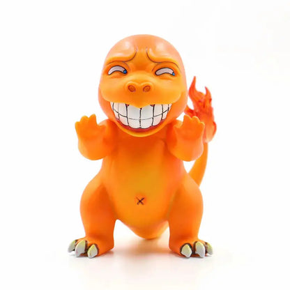 TOMY Pokemon Funny Freak PVC Action Figures — Pikachu, Bulbasaur, Charmander & Squirrel Anime Model Toy Gift for Boys