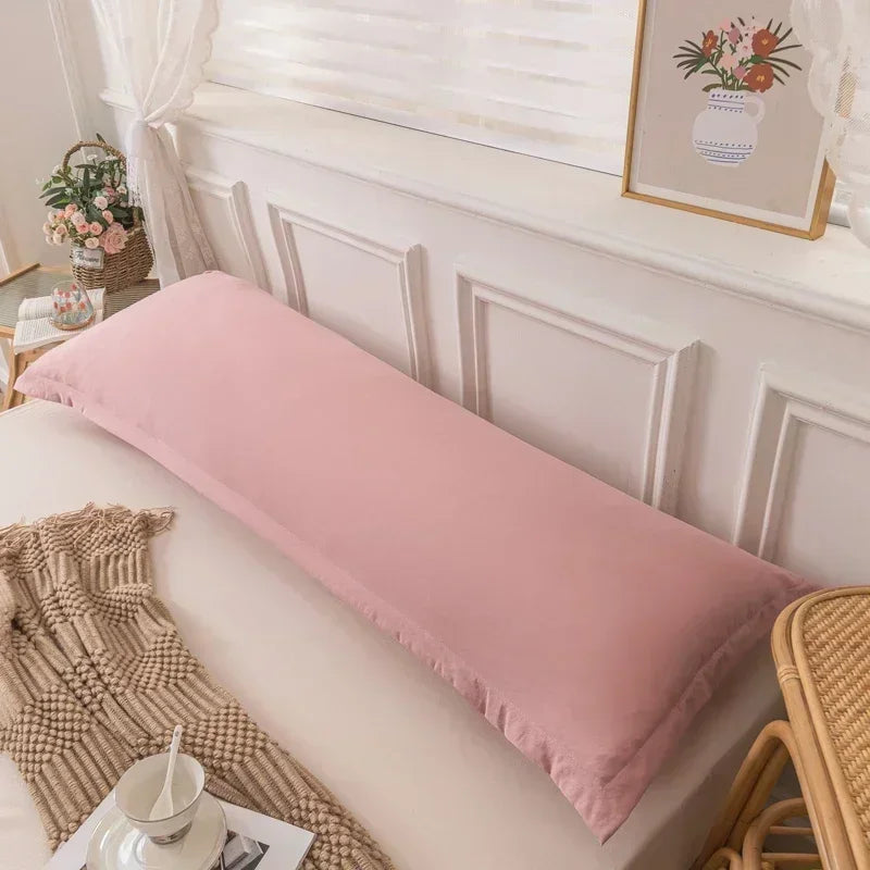 Skin-Friendly Couple Pillowcase – Cozy Polyester Hugging Pillow Cover, Large 120/150/180cm
