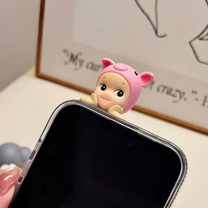 Cute Animal & Fruit Series Blind Box Figures – 8cm Anime Dolls, Car Ornaments & Collectible Gifts