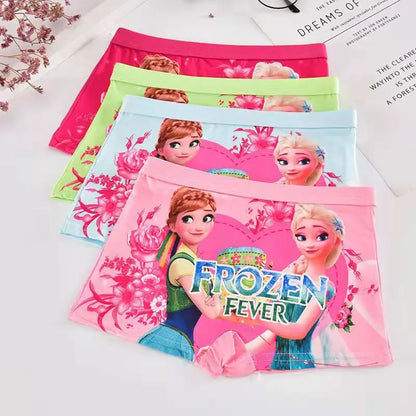 New Girl Underwear Set – Anna Elsa Princess Cartoon Kids Panties, 2-7 Years, Comfortable Briefs for Girls